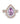3.08 GIA Purple Pink Sapphire with 0.83 tcp diamonds